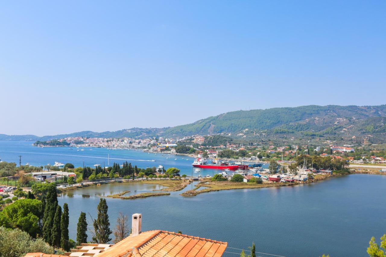 Skiathos Seaview Villa With Pool Punta Exterior photo