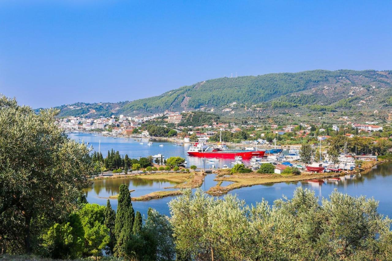 Skiathos Seaview Villa With Pool Punta Exterior photo